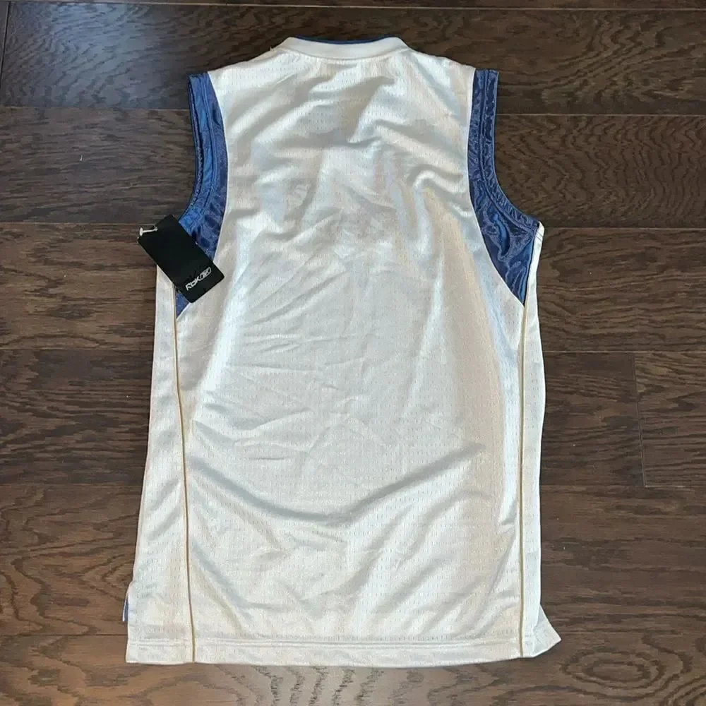 Vintage Reebok sewn basketball sleeveless tank Jersey Youth XL 18-20 w/stain
